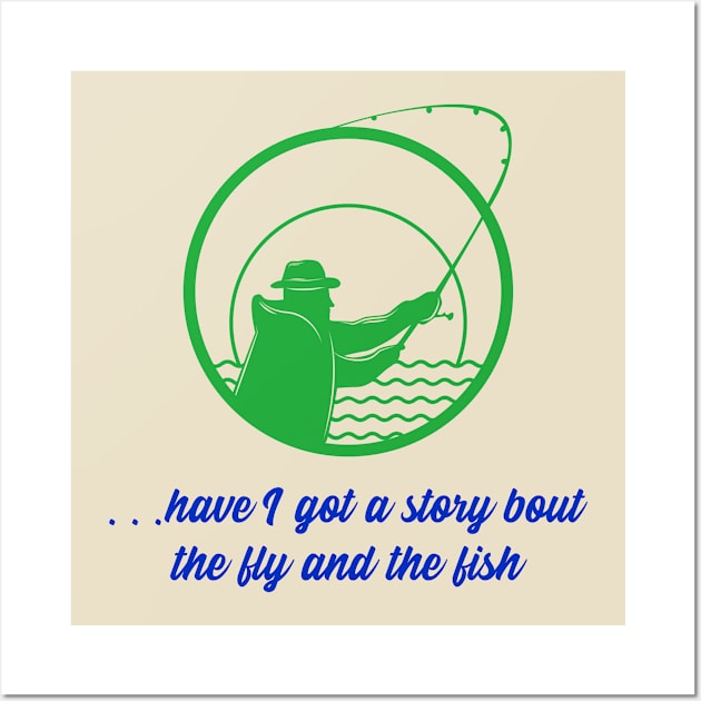 A story bout the fly and the fish Wall Art by John Byrne